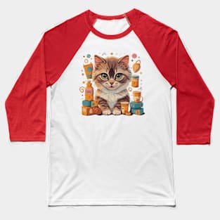 cat Baseball T-Shirt